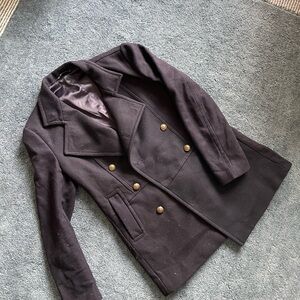 Zara Navy Blue Men’s Wool Coat